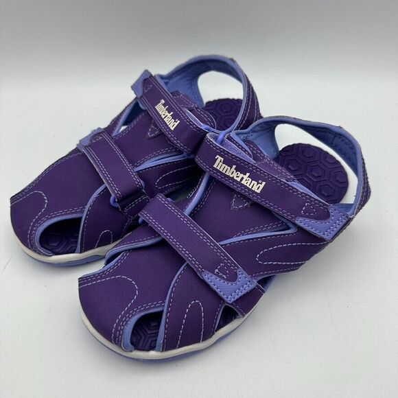 TIMBERLAND ADVENTURE SEEKER 2 STRAP SANDAL KIDS (BIG KID) PURPLE 3777A‎ SIZE 3 - Picture 1 of 8
